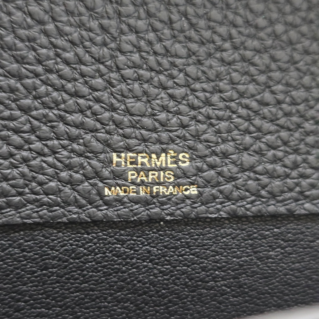 Hermes Kelly Depeches 25 Noir Togo GHW HERMES