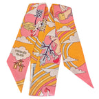 Hermes Silk Twilly Carres Volants Orange Silk HERMES