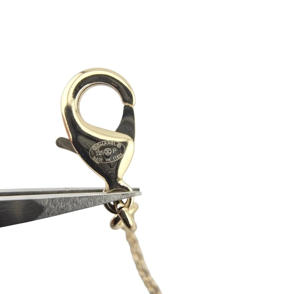 Chanel CC Deer Pendant Gold Necklace 2025 CHANEL