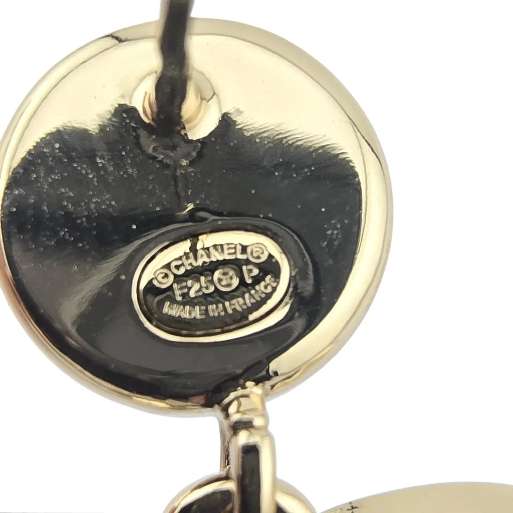 Chanel CC Black Faux Pearl Drop Earrings 2025 CHANEL