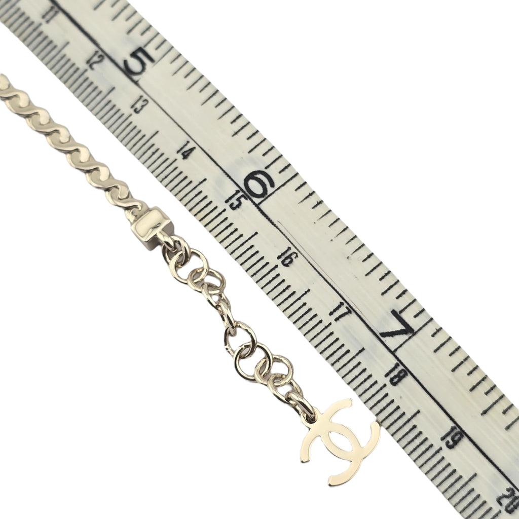 Chanel CC Gold Black Enamel Bracelet 2025