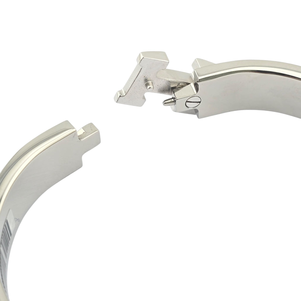 Hermes Clic H Bracelet Royal Blue Palladium GM