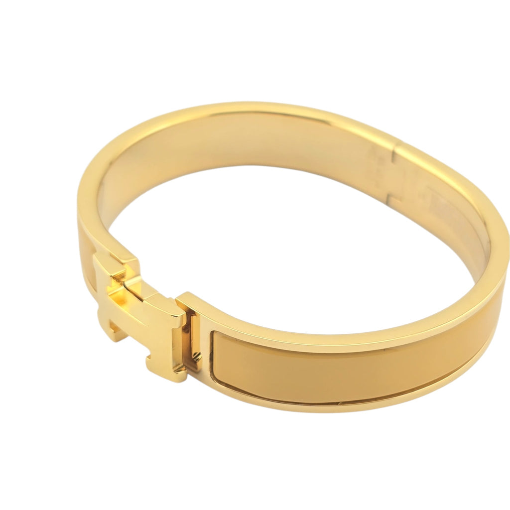 Hermes Clic H Bracelet Yellow Gold GM