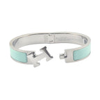 Hermes Clic H Bracelet Enamel Lagon Blue Palladium GM