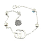 GUCCI GG Marmont Sterling Silver Mother of Pearl Bracelet GUCCI