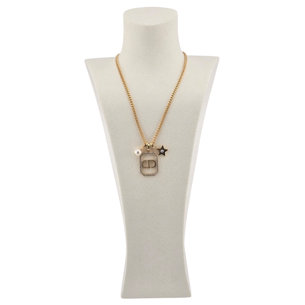 Christian Dior CD Pendant Necklace CHANEL