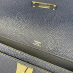 Hermes Kelly Depeches 25 Bleu Saphir Togo PHW