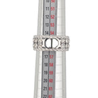 Christian Dior CD Crystal Silver Ring