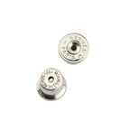Hermes Athena Large White Silver Earrings