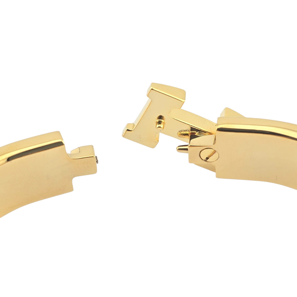 Hermes Clic H Bracelet Purple Gold GM