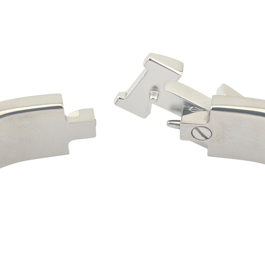 Hermes Clic H Bracelet Enamel Lagon Blue Palladium GM