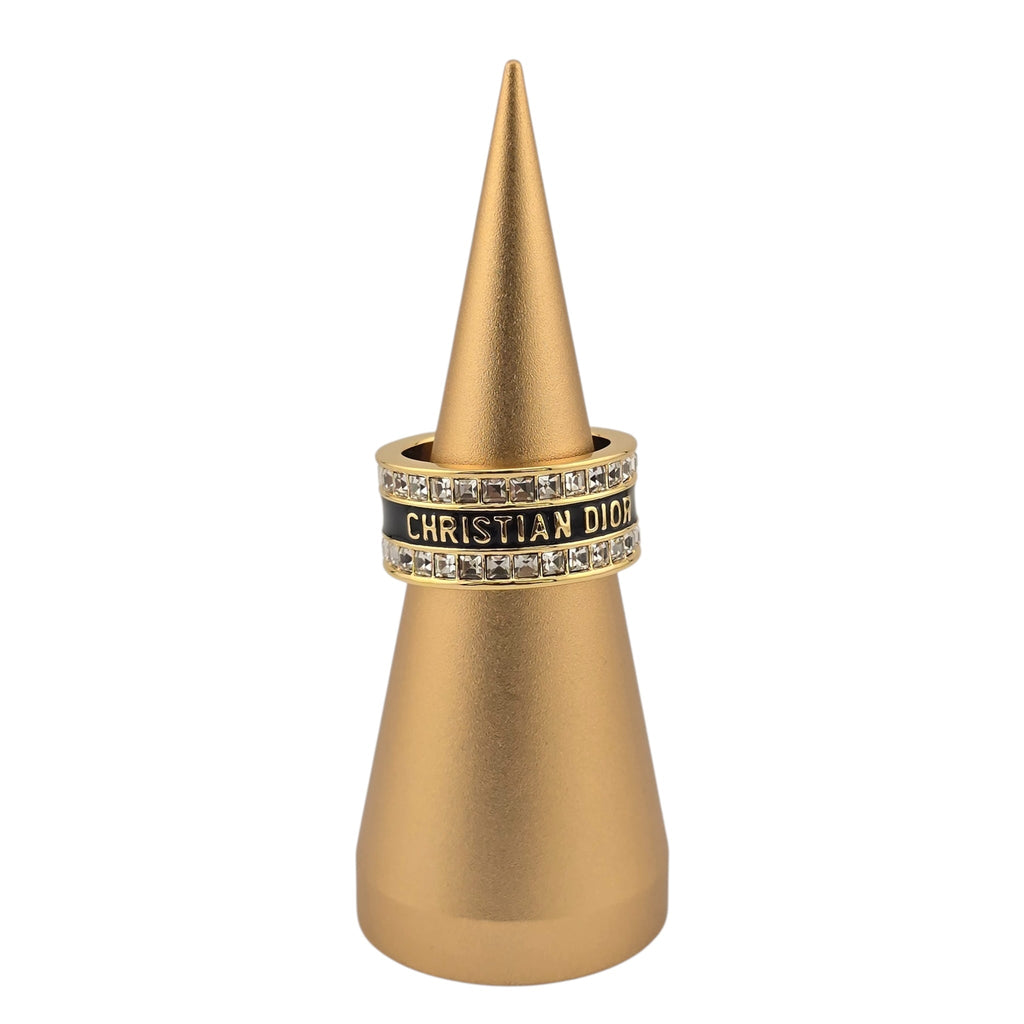 Christian Dior Night Code Black Enamel Ring DIOR
