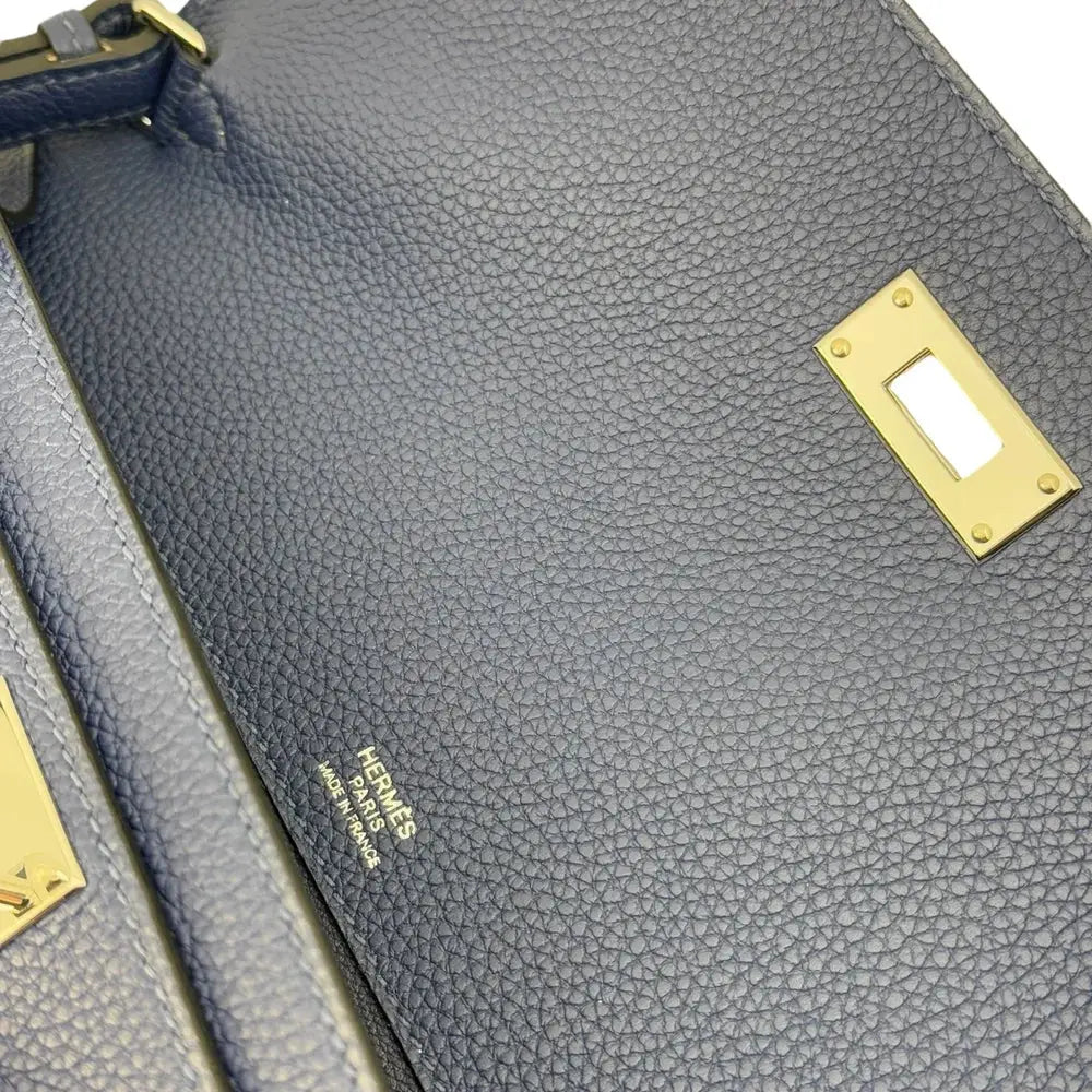 Hermes Kelly Depeches 25 Bleu Saphir Togo PHW