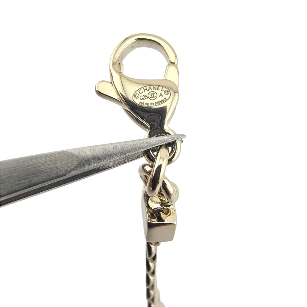 Chanel CC Gold Black Enamel Bracelet 2025
