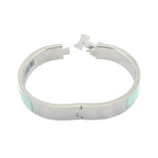 Hermes Clic H Bracelet Enamel Lagon Blue Palladium GM