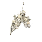 Christian Dior Pearl Lily of the Valley Brooch Pin DIOR