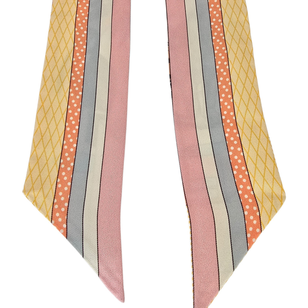 Hermes Silk Twilly Grand Theatre Nouveau Multi-color HERMES