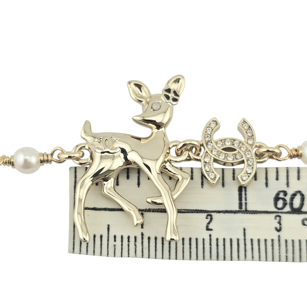 Chanel CC Deer Pendant Bracelet 2025 CHANEL