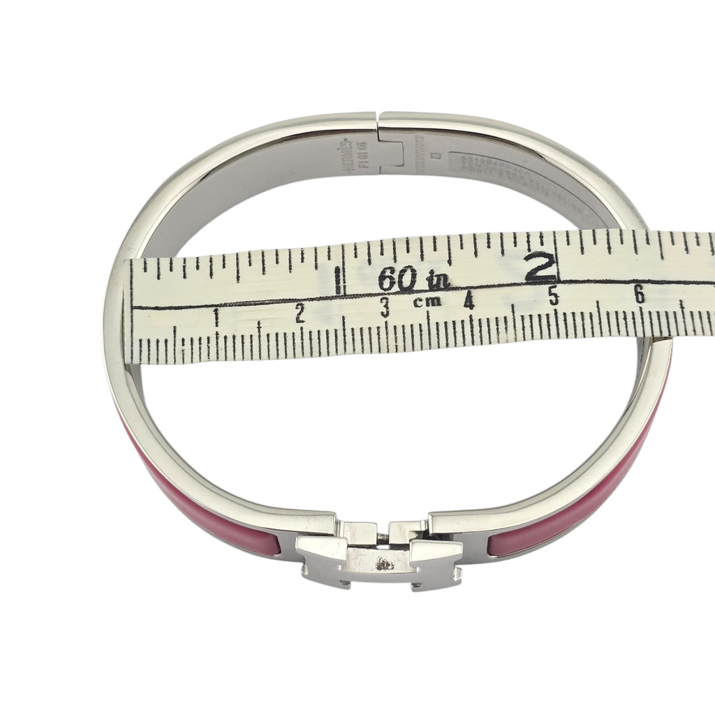 Hermes Clic H Bracelet Pink Palladium GM