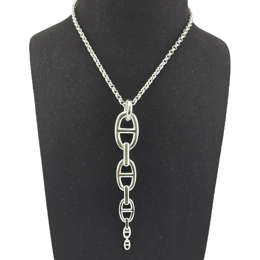 Hermes Chaine d'Ancre Enchainee Pendant Necklace, Very Large Model HERMES