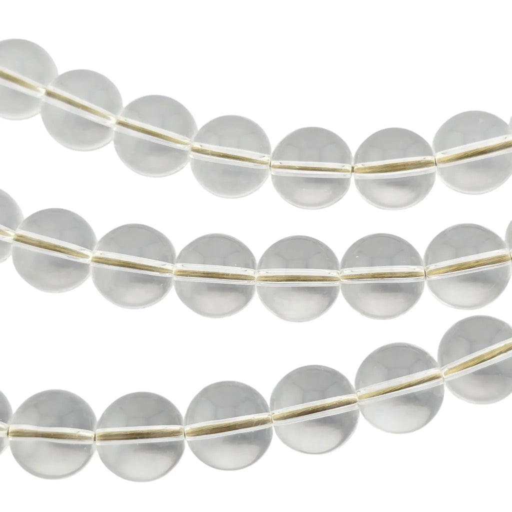 Chanel CC Clear Bead Long Bow Necklace 2025 CHANEL