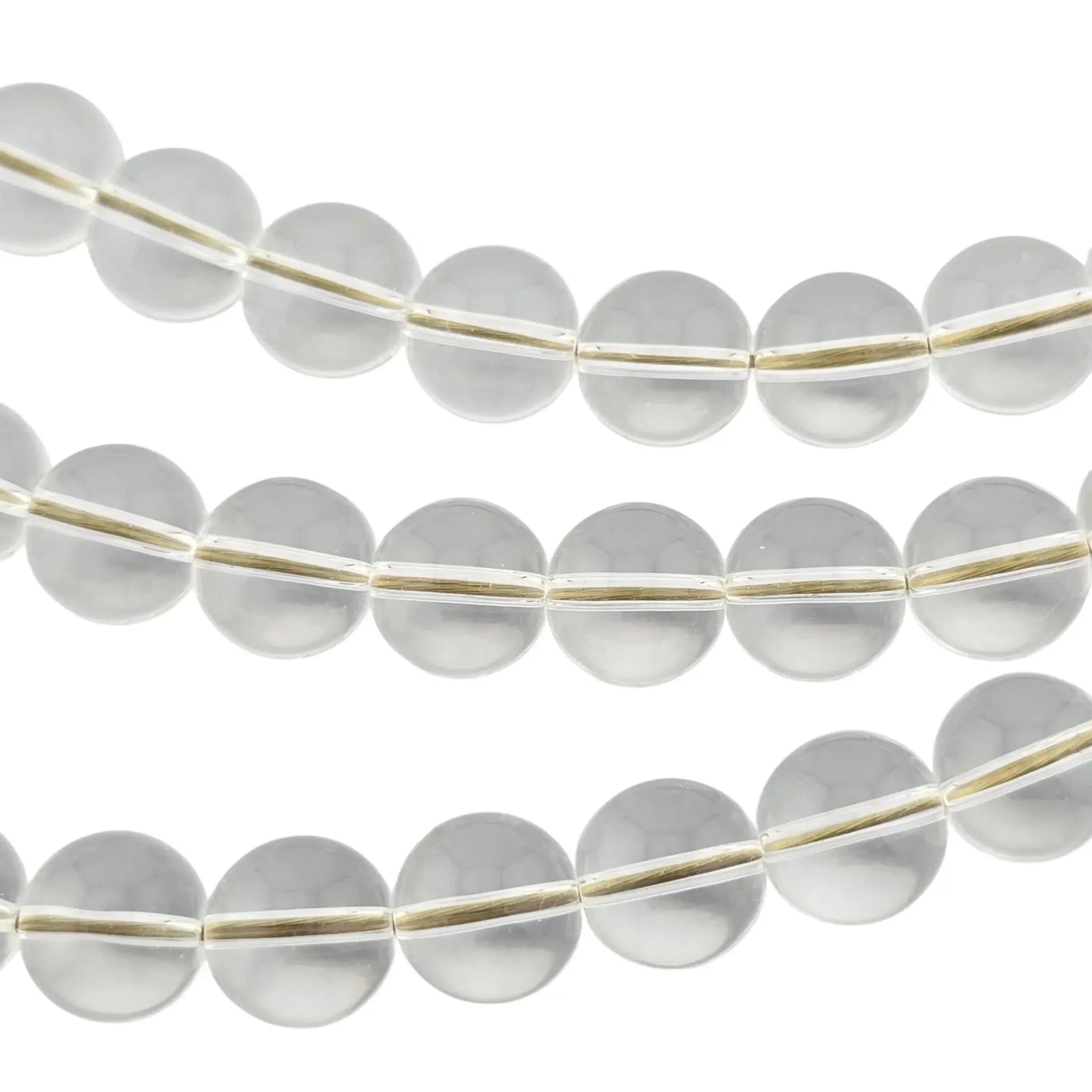 Chanel CC Clear Bead Long Bow Necklace 2025 CHANEL