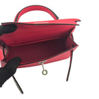 Hermes Mini Kelly II Epsom Rose Extreme Palladium