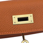 Hermes Mini Kelly II Epsom Orange Gold Hardware Bag HERMES