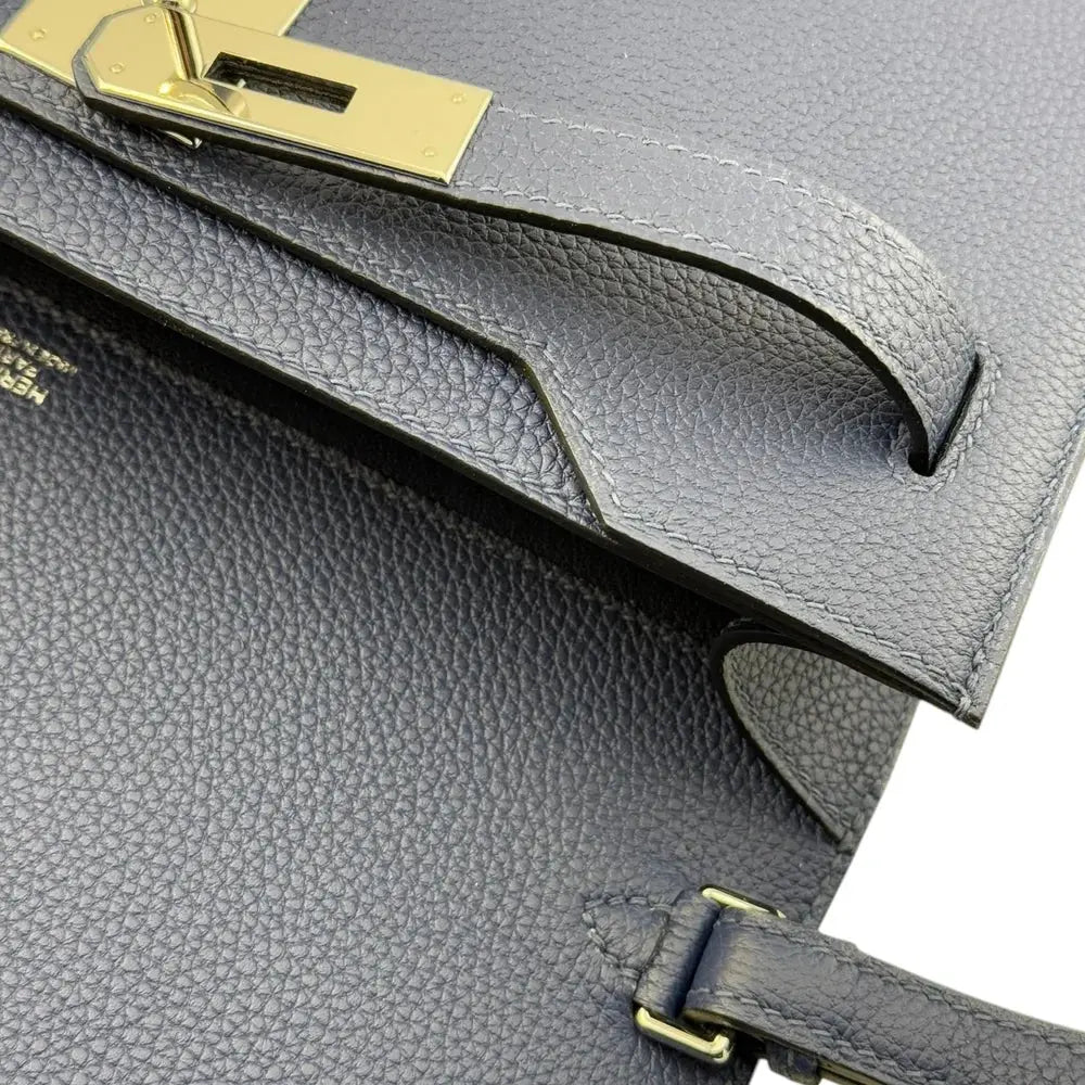 Hermes Kelly Depeches 25 Bleu Saphir Togo PHW