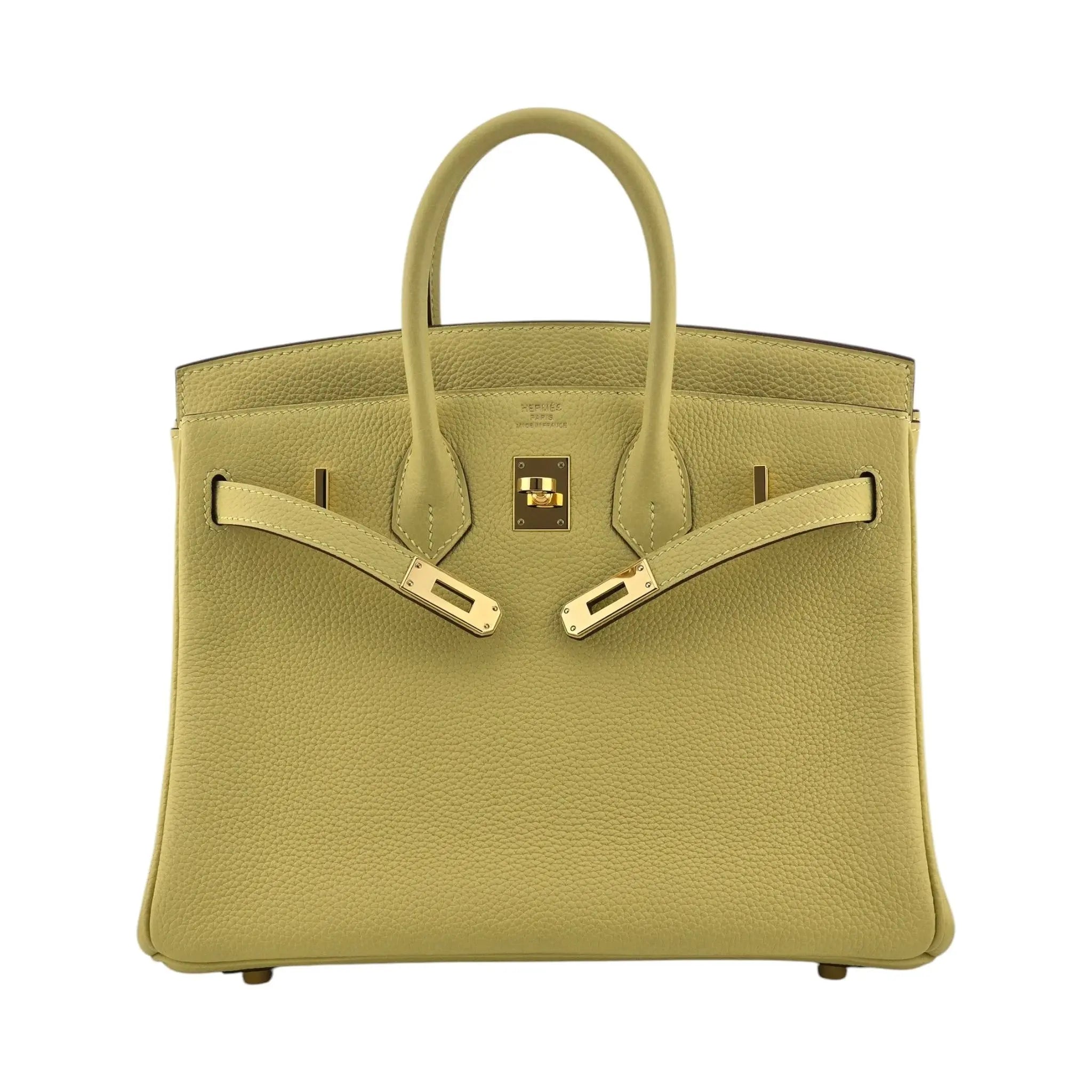 Hermes Birkin 25 Jaune Poussin Togo GHW #B 2023 HERMES