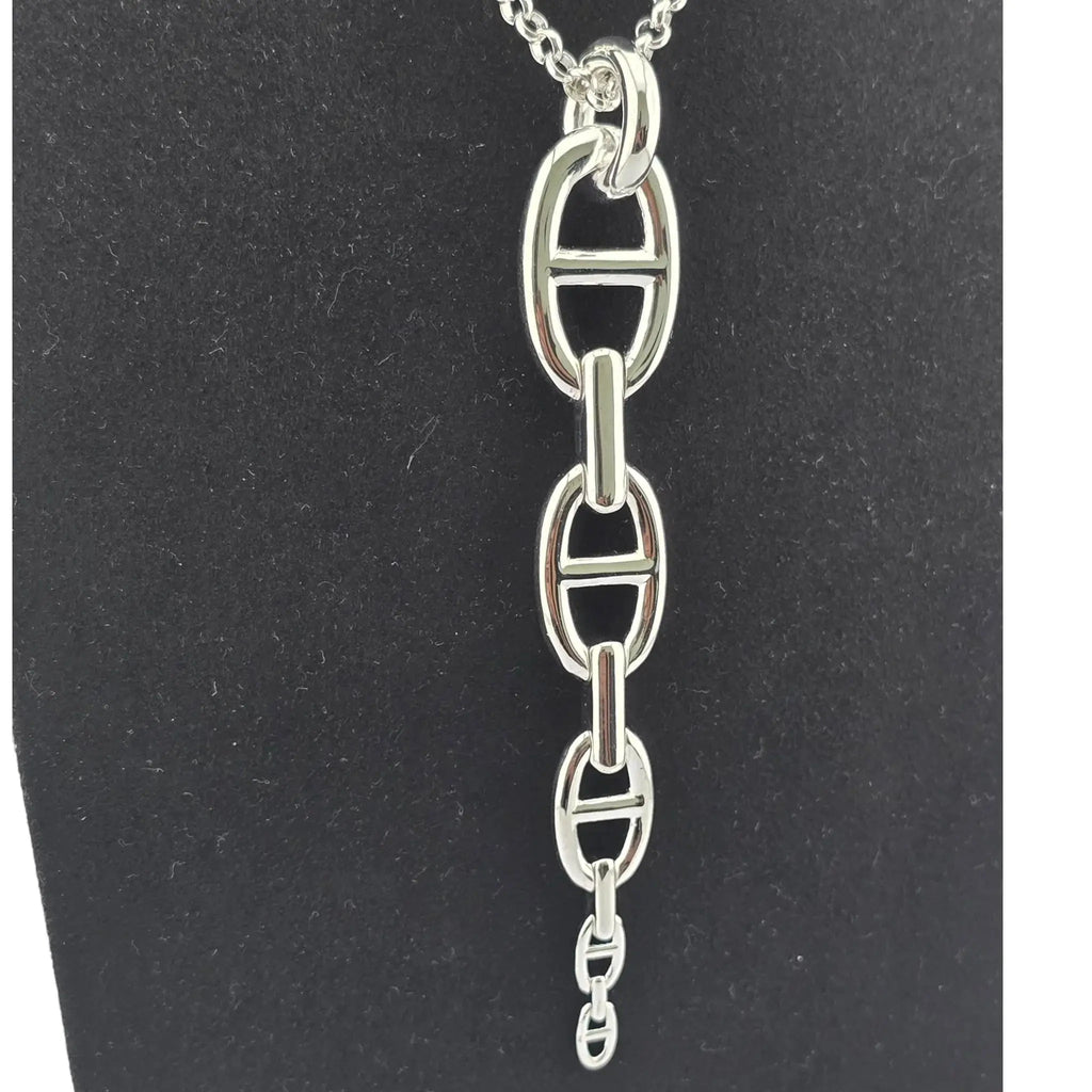 Hermes Chaine d'Ancre Enchainee Pendant Necklace, Very Large Model HERMES