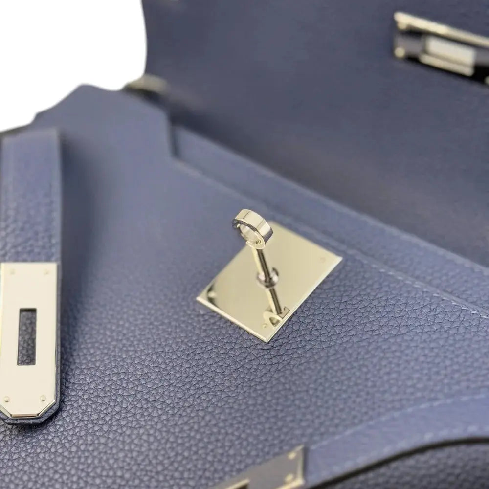 Hermes Kelly Depeches 25 Bleu Saphir Togo PHW