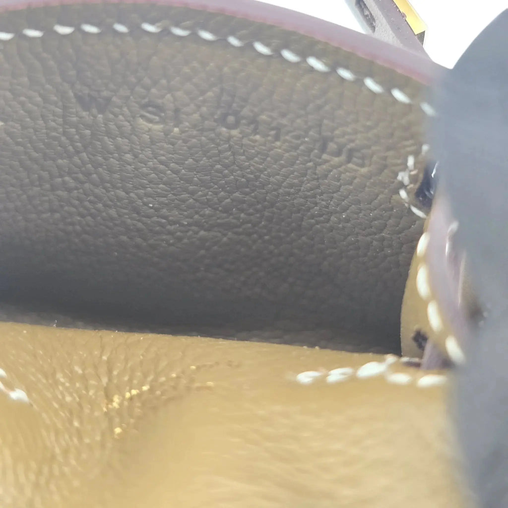 Hermes Etoupe Tadelakt Micro Mini Kelly Twilly Bag Charm Gold Hardware HERMES