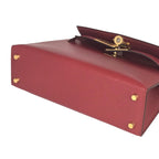 Hermes Mini Kelly II Sellier Rouge H Chèvre Gold