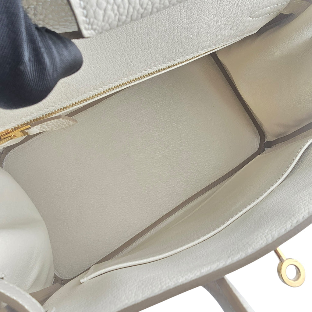 Hermes Birkin 25 Craie Togo GHW