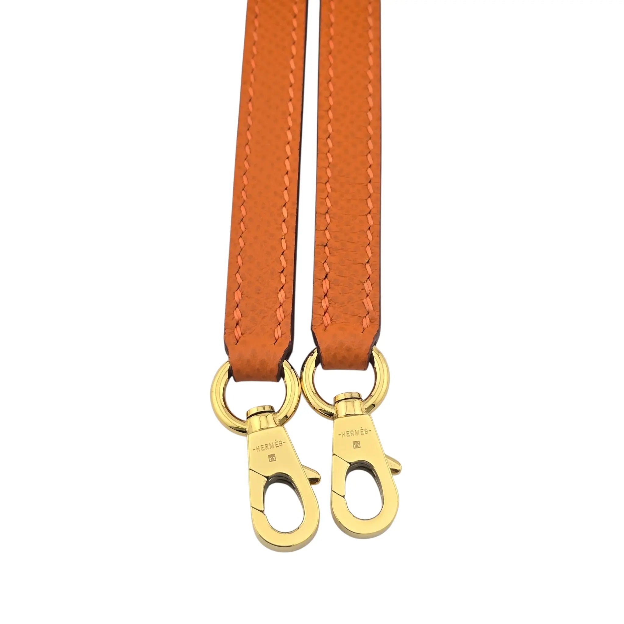 Hermes Mini Kelly II Epsom Orange Gold Hardware Bag HERMES