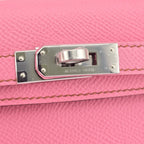 Hermes Mini Kelly II Epsom 5P Bubblegum Pink Palladium Hardware