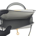 Hermes Mini Kelly II Epsom Bleu Glacier Gold Hardware HERMES