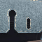 Hermes Birkin 25 Bleu Jean Epsom PHW Bag HERMES