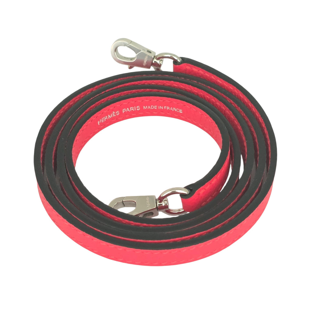 Hermes Mini Kelly II Epsom Rose Extreme Palladium