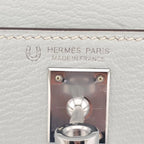 Hermes Chevre Mysore Horseshoe Mini Kelly Sellier 20 Bleu Brume Nata Bag HERMES