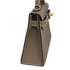 Hermes Mini Kelly II Epsom Etoupe Gold Hardware Bag HERMES