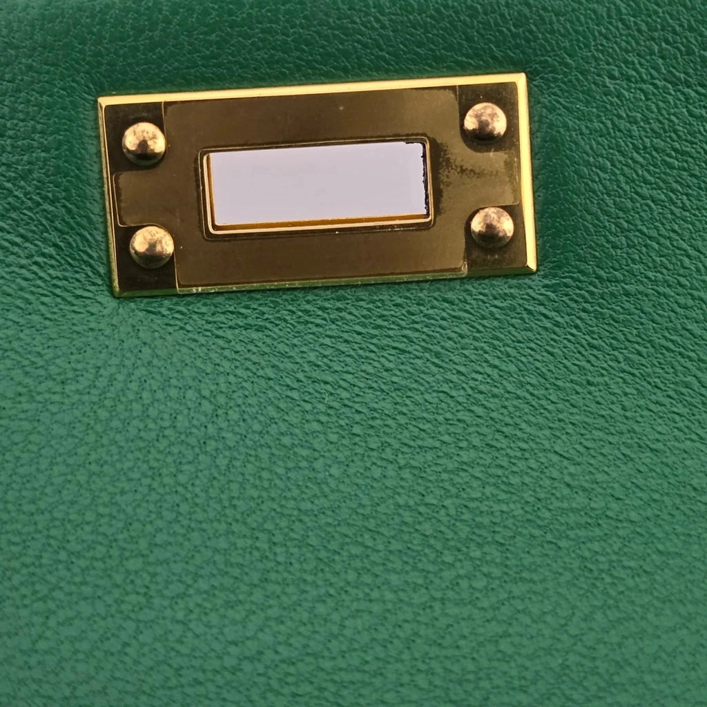 Hermes Mini Kelly II Epsom Vert Vertigo Gold Hardware Bag HERMES