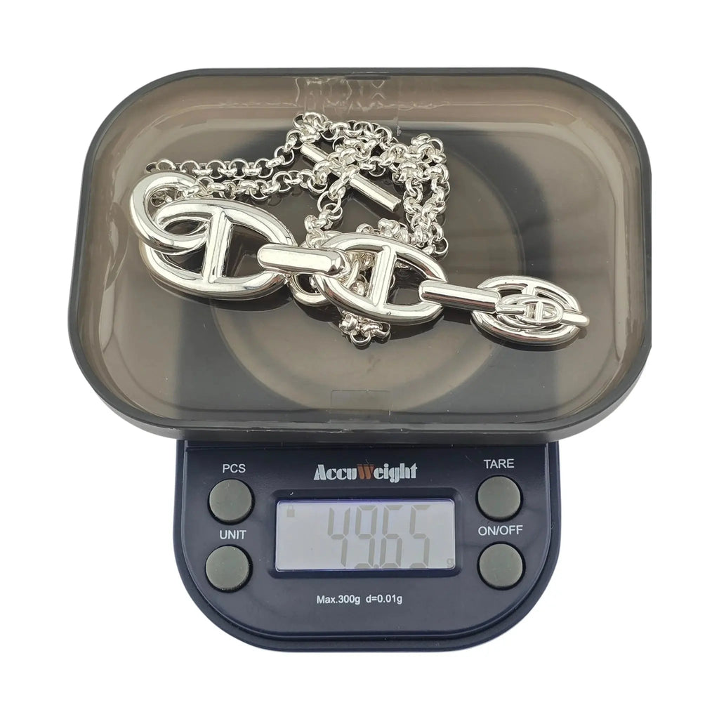 Hermes Chaine d'Ancre Enchainee Pendant Necklace, Very Large Model HERMES