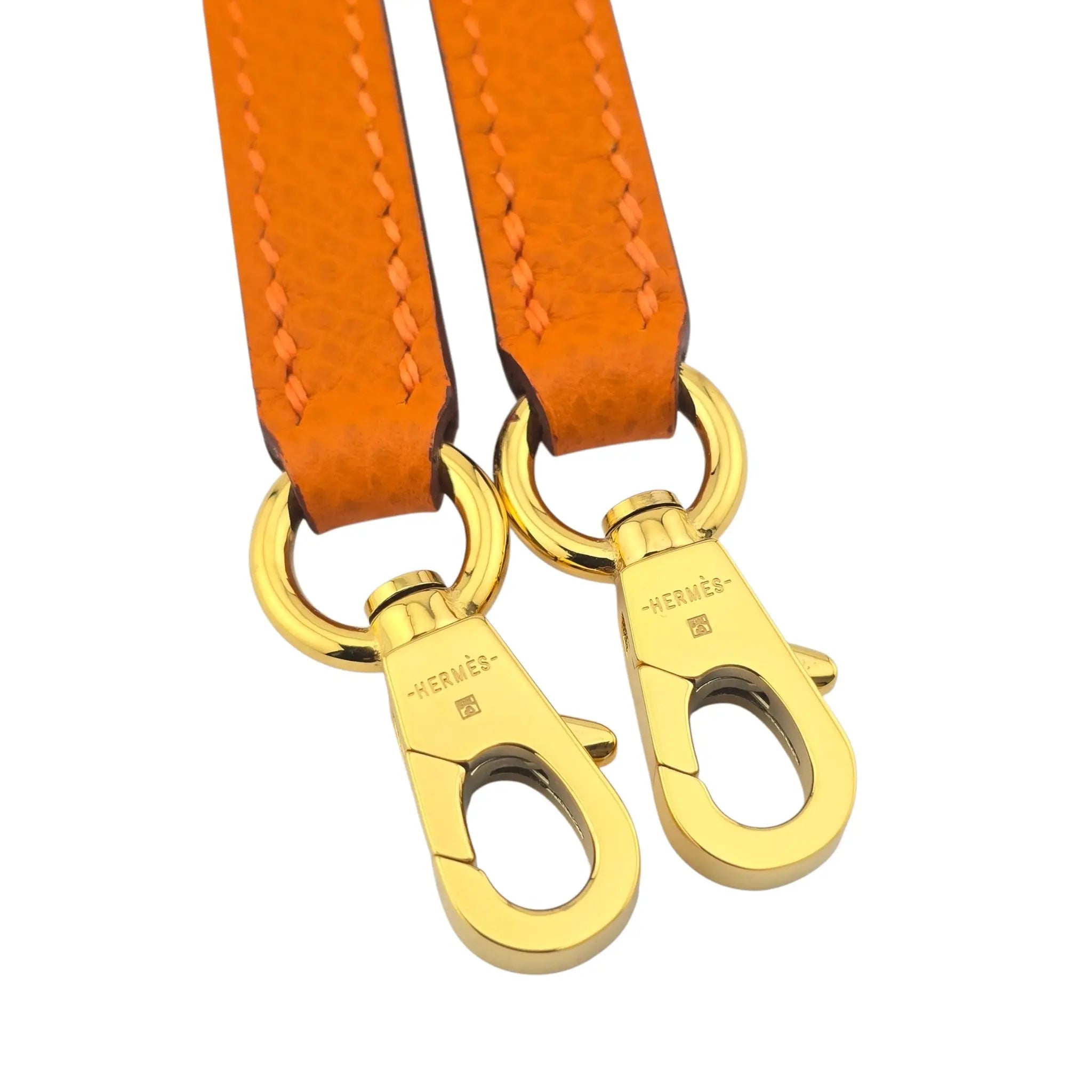 Hermes Mini Kelly II Epsom Orange Gold Hardware Bag HERMES