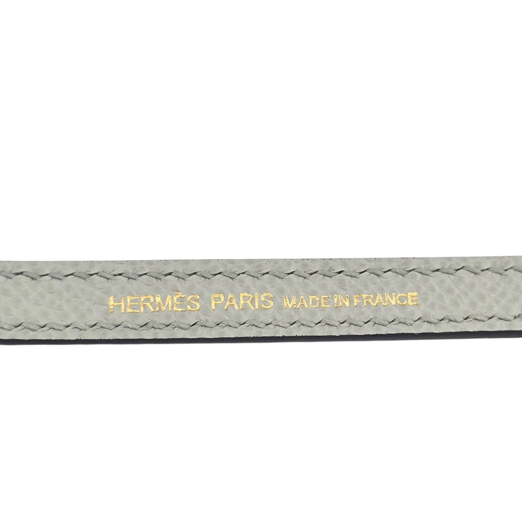 Hermes Mini Kelly II Epsom Bleu Glacier Gold Hardware HERMES