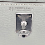 Hermes Chevre Mysore Horseshoe Mini Kelly Sellier 20 Bleu Brume Nata Bag HERMES