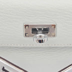 Hermes Chevre Mysore Horseshoe Mini Kelly Sellier 20 Bleu Brume Nata Bag HERMES