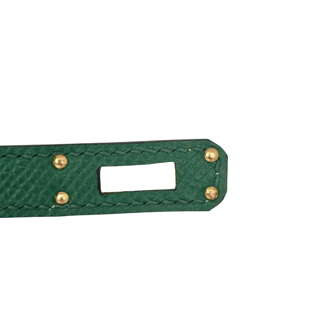 Hermes Mini Kelly II Epsom Vert Vertigo Gold Hardware Bag HERMES