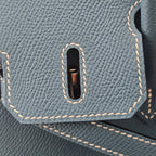 Hermes Birkin 25 Bleu Jean Epsom PHW Bag HERMES